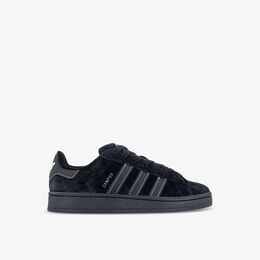 Низкие замшевые кроссовки Campus 00s с фирменными полосками Adidas, черный r04268796 | black black white