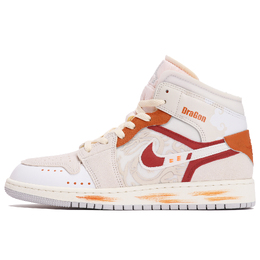 Баскетбольные кроссовки Air 1 Vintage женские, средний верх, бежевый/белый Jordan dq3726-100(teamthree-龙影米白) | off white