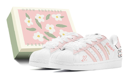 Кроссовки для скейтбординга Superstar Series, унисекс, низкие, белый Adidas eg4958(teams-萌趣兔兔s-box) | pink