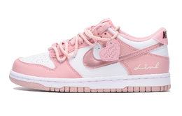 Кроссовки Nike Dunk Skateboard Shoes Women's Low-Top White do6485-600(team59-女款樱花粉挂坠sbox) | pink