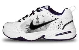 Кроссовки Nike Air Monarch 4 Chunky Sneakers Unisex Low-Top Black 415445-102(team298-耸立云间) | white