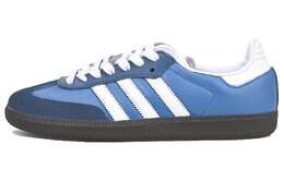Кроссовки для скейтбординга Samba, унисекс, низкие, синий/белый Adidas b75806(team33-复古蓝白 男女款） | dodger blue