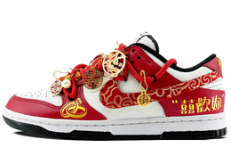 Nike Кроссовки для скейтбординга Dunk с антискользящим покрытием, износостойкие, унисекс, красные dd1391-100(team349-欢喜婚鞋） | wedding red