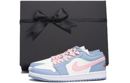 Баскетбольные кроссовки Air 1 Vintage женские с низким верхом, белый/синий Jordan dc0774-164(team59-女款白蓝三sbox) | sky blue