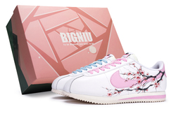 Кроссовки Cortez женские с низким верхом, красный/синий Nike dn1791-103(team80-女款兰桃一梦s-box) | white/red blue