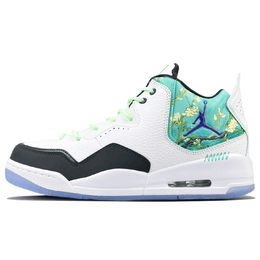 Баскетбольные кроссовки Courtside 23 Vintage Unisex Mid-Top белого, синего, голубого цвета Jordan ar1000-104(team401-杏花时节) | emerald