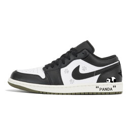 Кроссовки Air Jordan 1 Vintage Basketball Shoes Unisex Low-Top Black 553558-092(team210-趴趴小熊) | white