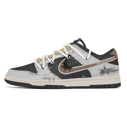 Кроссовки Nike Dunk Skateboard Shoes Unisex Low-Top Gray dd1391-100(team210-暗黑星星) | white