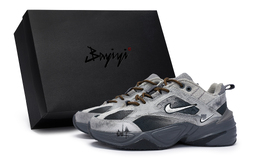Кроссовки M2K Chunky унисекс с низким верхом черного цвета Nike bv0074-001(team80男女款一城山路s-box) | smoke gray black