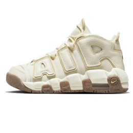 Баскетбольные кроссовки Air More Uptempo Vintage женские, среднего размера, бежевый/розовый Nike dx1939-100(team4-女款草莓牛奶冰) | off white