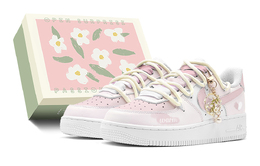 Кроссовки Nike Air Force 1 Skateboard Shoes Women's Low-Top White dh2920-111(teams-夏日风铃花女s-box) | pink