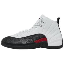 Air 12 "Red Taxi", кроссовки женские Jordan, белый/черный/красный ct8013-162 | white/black/red