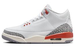 Air 3 WMNS "Georgia Peach", кроссовки женские Jordan, белый/серый/красный ck9246-121 | white gray red