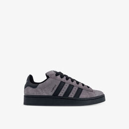 Низкие замшевые кроссовки Campus 00s с фирменными полосками Adidas, черный r04268795 | charcoal black charcoal