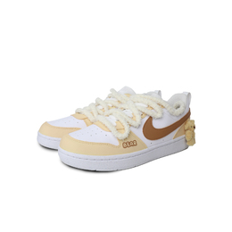 Кроссовки для скейтборда Court Borough женские, низкие, желтый/коричневый Nike dv5456-106（team153-软糯小熊） | pink