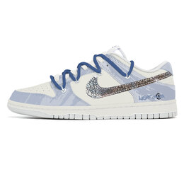 Кроссовки Nike Dunk Skateboard Shoes Unisex Low-Top Pink dd1391-103(team496-蓝色星海) | white