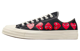 Converse Кроссовки X Comme Des Garcons Play Chuck 70 Low 'Multi Heart Black' a08149c | black white red