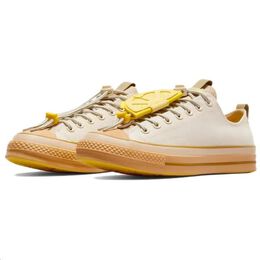 1970-е годы Холщовые кеды унисекс с низким верхом бежевого цвета Converse a10080c | apricot cream