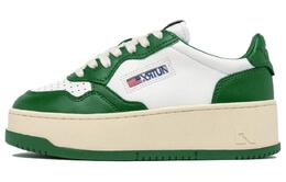 Кроссовки Autry Medalist Skateboarding Shoes Women's Low-top White/Green, зеленый ptlw-wb03 | white/green