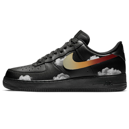 Кроссовки Air Force 1 для скейтбординга унисекс с низким верхом, черный/серый Nike cw2288-001(team366-云朵棉花糖) | black gray