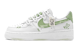 Кроссовки для скейтбординга Air Force 1 женские, низкие, серый Nike dh2920-111(teams-仲夏微笑女s-box) | yellow green
