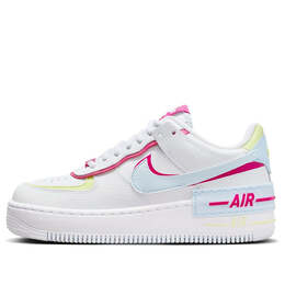 Кроссовки air force 1 shadow Nike, белый fq8885-100 | white/pink/yellow