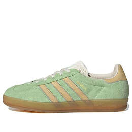 Кроссовки газель для помещений Adidas, зеленый ie2948 | semi green spark/almost yellow/cream white