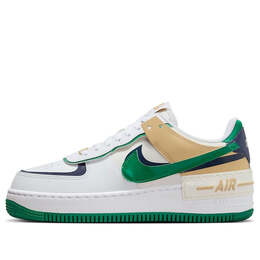 Кроссовки air force 1 shadow Nike, белый dz1847-102 | white/malachite/sesame/midnight navy