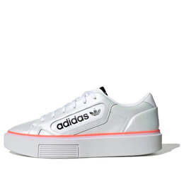 Кроссовки гладкие супер Adidas, белый ef4956 | cloud white/clear lilac/signal coral