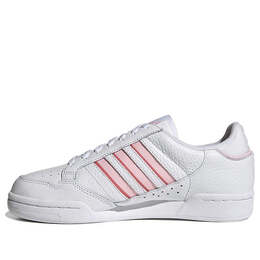 Кроссовки континентальные 80 полосок Adidas, белый s42625 | white/pink