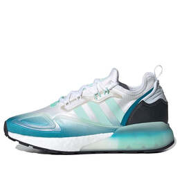 Кроссовки zx 2k boost Adidas, белый gz8402 | white/green
