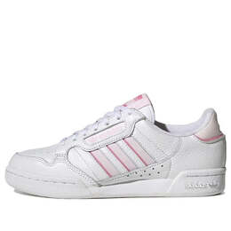 Кроссовки оригинальные континентальные 80 полосок Adidas, белый gx4433 | cloud white / clear pink / almost pink