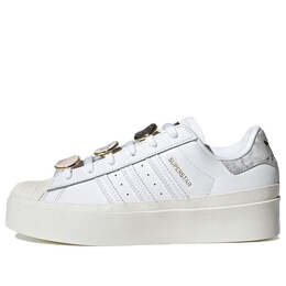 Кроссовки оригиналы суперзвезда бонега Adidas, белый gy1485 | cloud white / gold metallic