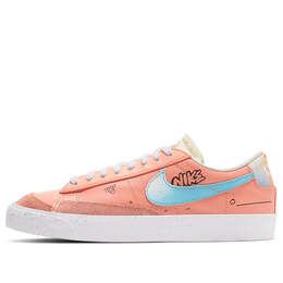 Кроссовки блейзер низкий Nike, розовый dj4281-641 | pink/blue/yellow