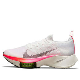 Кроссовки air zoom tempo next% flyknit Nike, белый dj5431-100 | white/washed coral/pink blast/black