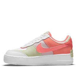 Кроссовки air force 1 shadow Nike, белый ci0919-110 | white/crimson bliss/lime ice