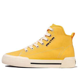 Кроссовки высокие парусиновые туфли Anta, желтый 122118665-3 | yellow/beige