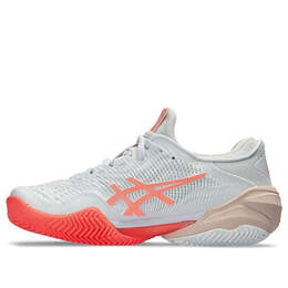 Кроссовки корт ff 3 грунт Asics, белый 1042a221-103 | white/sun coral