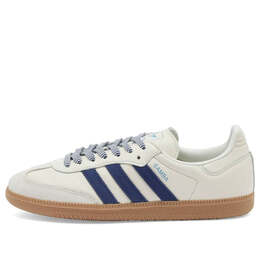 Кроссовки самба ог Adidas, белый ji3907 | off white/dark blue/clear sky