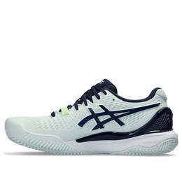 Кроссовки гель разрешение 9 глина Asics, зеленый 1042a224-301 | green