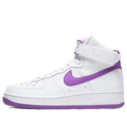 Кроссовки air force 1 высокие Nike, белый 334031-112 | white/purple