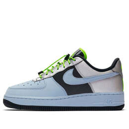 Кроссовки air force 1 низкие Nike, синий cn0176-400 | celestine blue/black-electric green-metallic silver