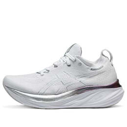 Кроссовки гель нимбус 26 платина Asics, белый 1012b720-100 | real white/pure silver