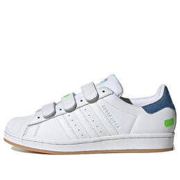 Кроссовки kseniaschnaider x superstar Adidas, белый ig5927 | cloud white/cloud white/clear blue