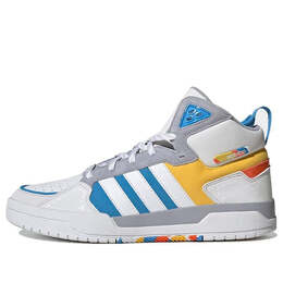 Кроссовки neo 100db mid баскетбольные кроссовки Adidas, белый gy4796 | cloud white / grey / yellow / blue