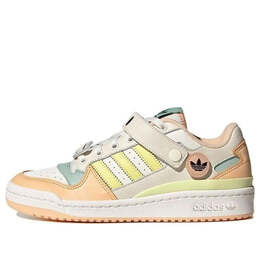 Кроссовки оригиналы форум низкий Adidas, белый gw4427 | white/light orange/cream/yellow/green
