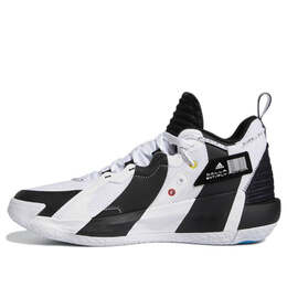 Кроссовки shaquille oneal x dame 7 extply Adidas, белый h00427 | black and white