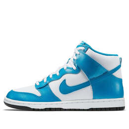 Кроссовки данки высокие узкие Nike, синий 429984-106 | blue/white