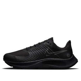 Кроссовки air zoom pegasus 38 shield Nike, черный dc4074-002 | black/medium ash/night forest/metallic dark grey