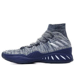Кроссовки 2017 primeknit Adidas Crazy, синий cq0615 | blue/white